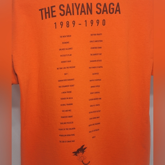 Dragon Ball Z The SaiyanvSagaT-shirt Adult Size Large - Picture 4 of 6